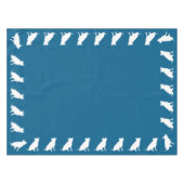 Pit Bull Babydusche Hund Pitbull Blue Boy Tischdecke (Vorderseite (Horizontal))