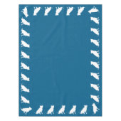 Pit Bull Babydusche Hund Pitbull Blue Boy Tischdecke (Vorderseite)