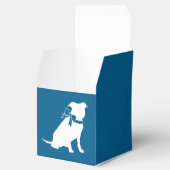 Pit Bull Babydusche Pitbull Dog Blue Boy Geschenkschachtel (Geöffnet)