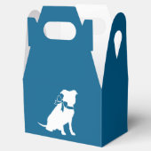 Pit Bull Babydusche Pitbull Dog Blue Boy Geschenkschachtel (Geöffnet)