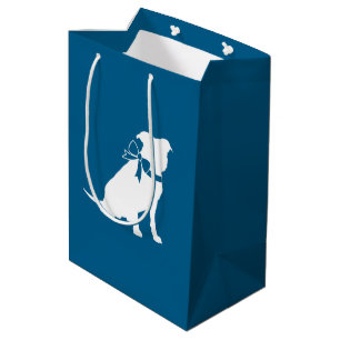 Pit Bull Babydusche Pitbull Dog Blue Boy Mittlere Geschenktüte