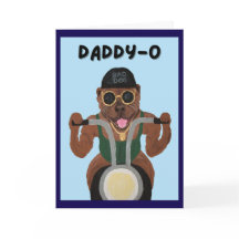 Pit Bull Biker auf Motorrad
