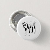 Pit Bull Button, leiser Stolz Button (Vorne & Hinten)