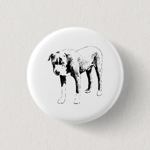 Pit Bull Button, leiser Stolz Button