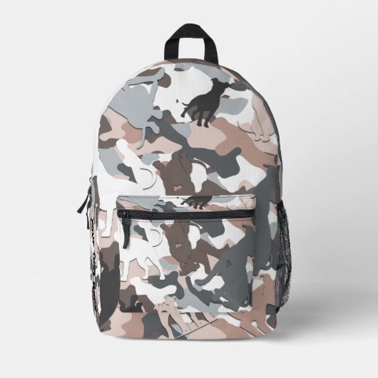 Pit Bull-Camouflage Bedruckter Rucksack (Vorderseite)
