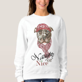 Pit bull Christmas Sweatshirt