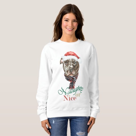 Pit Bull Christmas Sweatshirt (Vorne ganz)