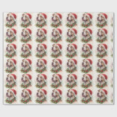 Pit Bull Christmas Wrapping Paper Geschenkpapier (Flach)