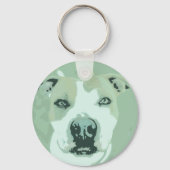 Pit Bull Color Pop Schlüsselanhänger (Vorderseite)