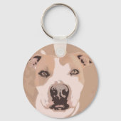 Pit Bull Color Pop Schlüsselanhänger (Rückseite)