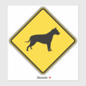 Pit Bull Crossing Aufkleber (Blatt)