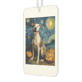 Pit Bull Cute Dog Halloween Jack O Lantern Pumpkin Autolufterfrischer (Links)