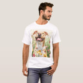 Pit Bull Dad Shirt – Wasserfarbe (Vorne ganz)