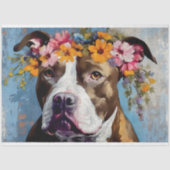 Pit Bull Decoupage Tissue Paper Seidenpapier (Vorderseite)