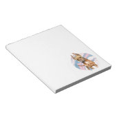 Pit Bull Dog Art | Marmortextur Notizblock (angewinkelt)