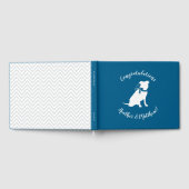 Pit Bull Dog Baby Dusche Blue Boy Pitbull Gästebuch (Voll)