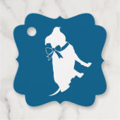 Pit Bull Dog Baby Dusche Blue Boy Pitbull Geschenkanhänger (Vorderseite)