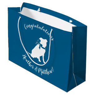 Pit Bull Dog Baby Dusche Blue Boy Pitbull Große Geschenktüte
