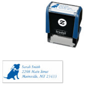 Pit Bull Dog Baby Dusche Blue Boy Pitbull Permastempel (Beispiel)