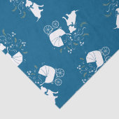 Pit Bull Dog Baby Dusche Blue Boy Pitbull Seidenpapier (Detail)