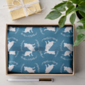 Pit Bull Dog Baby Dusche Blue Boy Pitbull Seidenpapier (Geschenk)