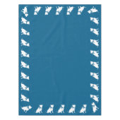 Pit Bull Dog Baby Dusche Blue Boy Pitbull Tischdecke (Vorderseite)