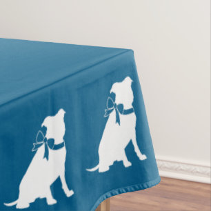 Pit Bull Dog Baby Dusche Blue Boy Pitbull Tischdecke