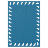 Pit Bull Dog Baby Dusche Blue Boy Pitbull Tischdecke (Vorderseite)