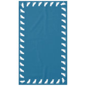 Pit Bull Dog Baby Dusche Blue Boy Pitbull Tischdecke (Vorderseite)