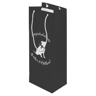 Pit Bull Dog Baby Dusche Pink Girl Pitbull Geschenktüte Für Weinflaschen