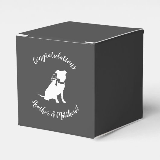 Pit Bull Dog Baby Duwer Gender neutral Geschenkschachtel (Vorderseite)