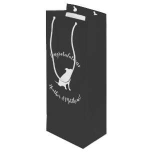 Pit Bull Dog Baby Duwer Gender neutral Geschenktüte Für Weinflaschen