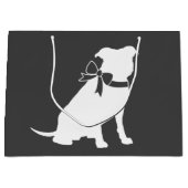 Pit Bull Dog Baby Duwer Gender neutral Große Geschenktüte (Vorderseite)