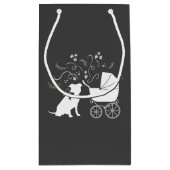 Pit Bull Dog Baby Duwer Gender neutral Kleine Geschenktüte (Rückseite)