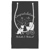 Pit Bull Dog Baby Duwer Gender neutral Kleine Geschenktüte (Vorderseite)