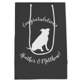 Pit Bull Dog Baby Duwer Gender neutral Mittlere Geschenktüte (Rückseite)