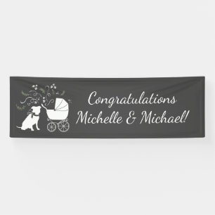 Pit Bull Dog Baby Pitbull Duschgeschlecht neutral Banner