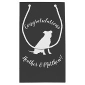 Pit Bull Dog Baby Pitbull Duschgeschlecht neutral Kleine Geschenktüte (Rückseite)