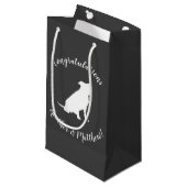 Pit Bull Dog Baby Pitbull Duschgeschlecht neutral Kleine Geschenktüte (Vorderseite Schrägansicht)