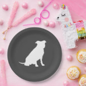 Pit Bull Dog Baby Pitbull Duschgeschlecht neutral Pappteller (Party)
