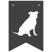 Pit Bull Dog Baby Pitbull Duschgeschlecht neutral Wimpelkette (Erste Fahne)