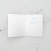 Pit Bull Dog Babydusche Dankeskarte (Innenseite)