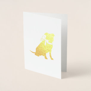 Pit Bull Dog Babydusche Folienkarte