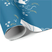 Pit Bull Dog Babydusche Geschenkpapier (Rolleneckpunkt)