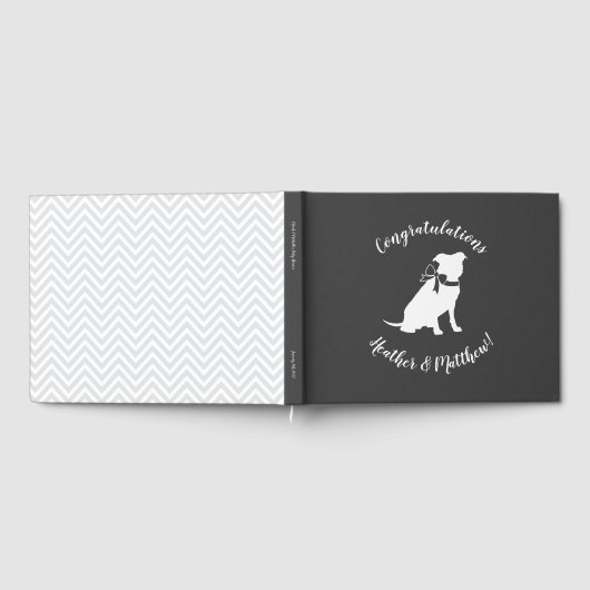 Pit Bull Dog Babydusche Geschlecht Neutral Pitbull Gästebuch (Voll)