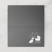 Pit Bull Dog Babydusche Geschlecht Neutral Pitbull Platzkarte (Außenseite Aufgefaltet)