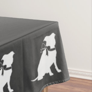 Pit Bull Dog Babydusche Geschlecht Neutral Pitbull Tischdecke