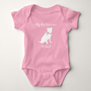 Pit Bull Dog Babydusche Pink Girl Pitbull Baby Strampler