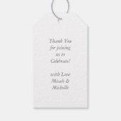 Pit Bull Dog Babydusche Pink Girl Pitbull Geschenkanhänger (Rückseite)