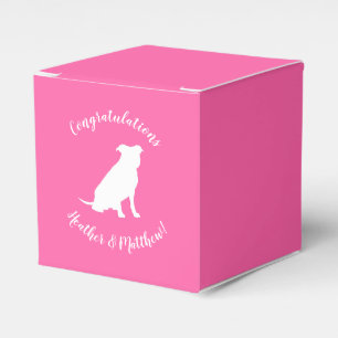 Pit Bull Dog Babydusche Pink Girl Pitbull Geschenkschachtel